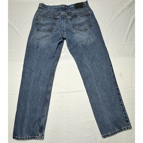 Harley Davidson Men’s Straight Leg Blue Denim Jeans - Size 36x31 - Picture 2 of 8